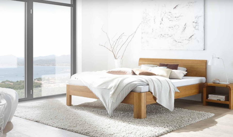 3 modele de paturi din lemn masiv de stejar care te vor încânta